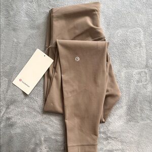 Lululemon Wunder Train HR Tight in Taupe
